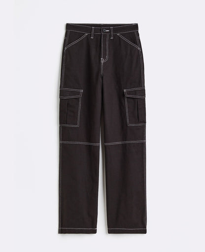 Solid Cargo Pant